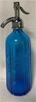 Good Health Seltzer Blue Glass Bottle