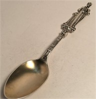 Sterling Justice Figural Spoon