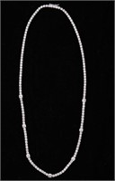 Vintage Parisian 7.83 ct. Diamond 14K Necklace