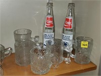 Lot of 2 Coke Penn State Bottles, Flintstone