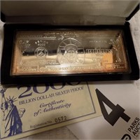 Quarter Pound Silver Proof (State Of Liberty)