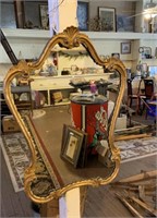 Vintage Gilded Wooden Mirror