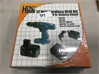 HDC 12 volt cordless drill set