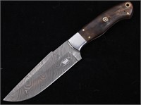 Montana Territory Damascus & Rams Horn Knife