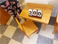 Childs Oak Table & Chair
