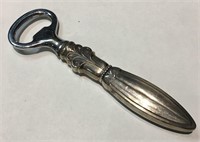 Bottle Opener With Sterling Silver Handle