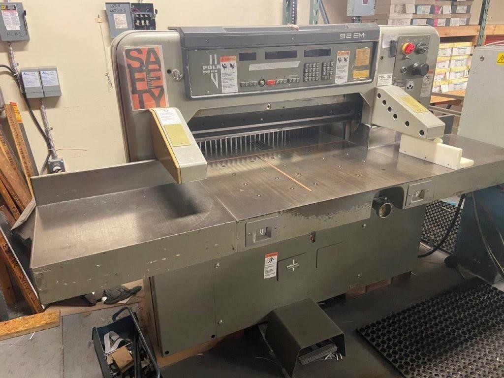 Commercial Printing Equipment Auction
