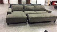 3 pc Chaise sectional sofa