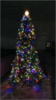 GE prelit 9 ft artificial Christmas tree