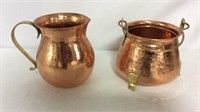 Copper pitcher & pot