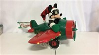 Light up Mickey Mouse Christmas plane