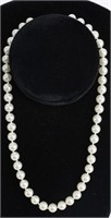 SINGLE STRAND OF 13MM NATURAL PEARL NECKLACE