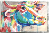 COLORFUL COW PAINTING