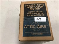 Certainteed power attic ven.motor