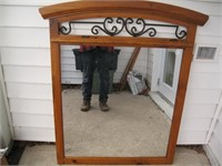 LOVELY FRAMED ACCENT MIRROR 34X45 INCHES