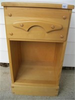 NICE WOODEN 1 DRAWER NIGHT STAND 14X12X25 INCHES