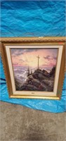 Thomas Kinkade Sunrise  Picture  29" x 34"