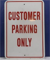 New Customer Parking Only Sign