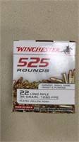 Winchester 525 Rounds 22 Long Rifle Ammo