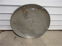 VINTAGE METAL FLYING SAUCER - JUST NEED SNOW