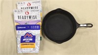 Wagner No. 8 Cast Iron Skillet and 3 Ready Meals