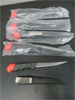 5 NEW FLOATING FILLETING KNIVES