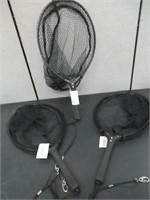 3 BLACK TROUT FISHING NETS