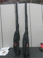 2 NEW BLACK LONG FLY FISHING ROD CASES