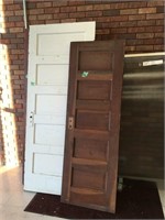 24" brown door, 32" white door