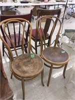ice cream parlor wood chairs