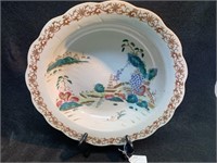 Antique Oriental Porcelain Bowl, 15"d x 3"h