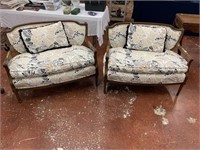 Pair French Style Settees, Like New