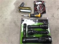 Assortment of hand tools/flash light set