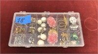Box lot of assorted earrings