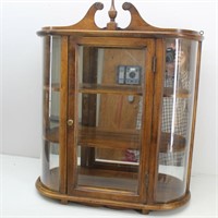 Wall Curved Glass Showcase Cabinet