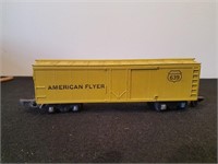 American Flyer 639 yellow boxcar
