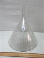 VERY LARGE GLASS FUNNEL