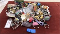 Collection of assorted keychains