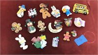 Collection of vintage resin pins