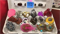 Collection of (30) pairs assorted large earrings