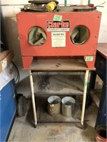 Clarke sand blaster cabinet on cart