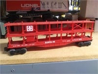 Lionel O Gauge #9281 Santa Fe Auto Carrier - No