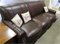 Dark Brown- Possibly Leather Sofa