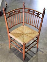 Corner Chair - Spindle Back, Cord Bottom