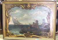 18th-Century French Panel-Oil On Canvas