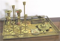 Brass Tray & Contents