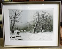 Hubert Shuptrine Horse Print, Signed