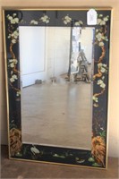 Oriental Style Framed Mirror