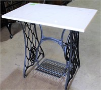 Marble Top Treadle Sewing Machine Base