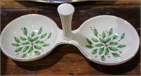 Lenox Holiday Collection Double Condiment Server